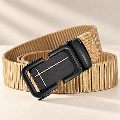 Tactical Nylon Ratchet Belt — Click Buckle