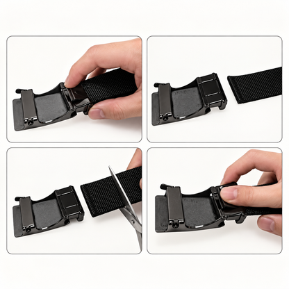 Tactical Nylon Ratchet Belt — Click Buckle