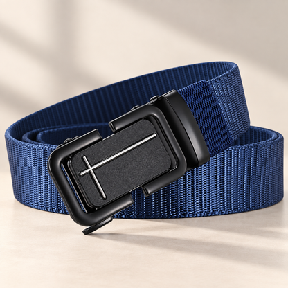 Tactical Nylon Ratchet Belt — Click Buckle
