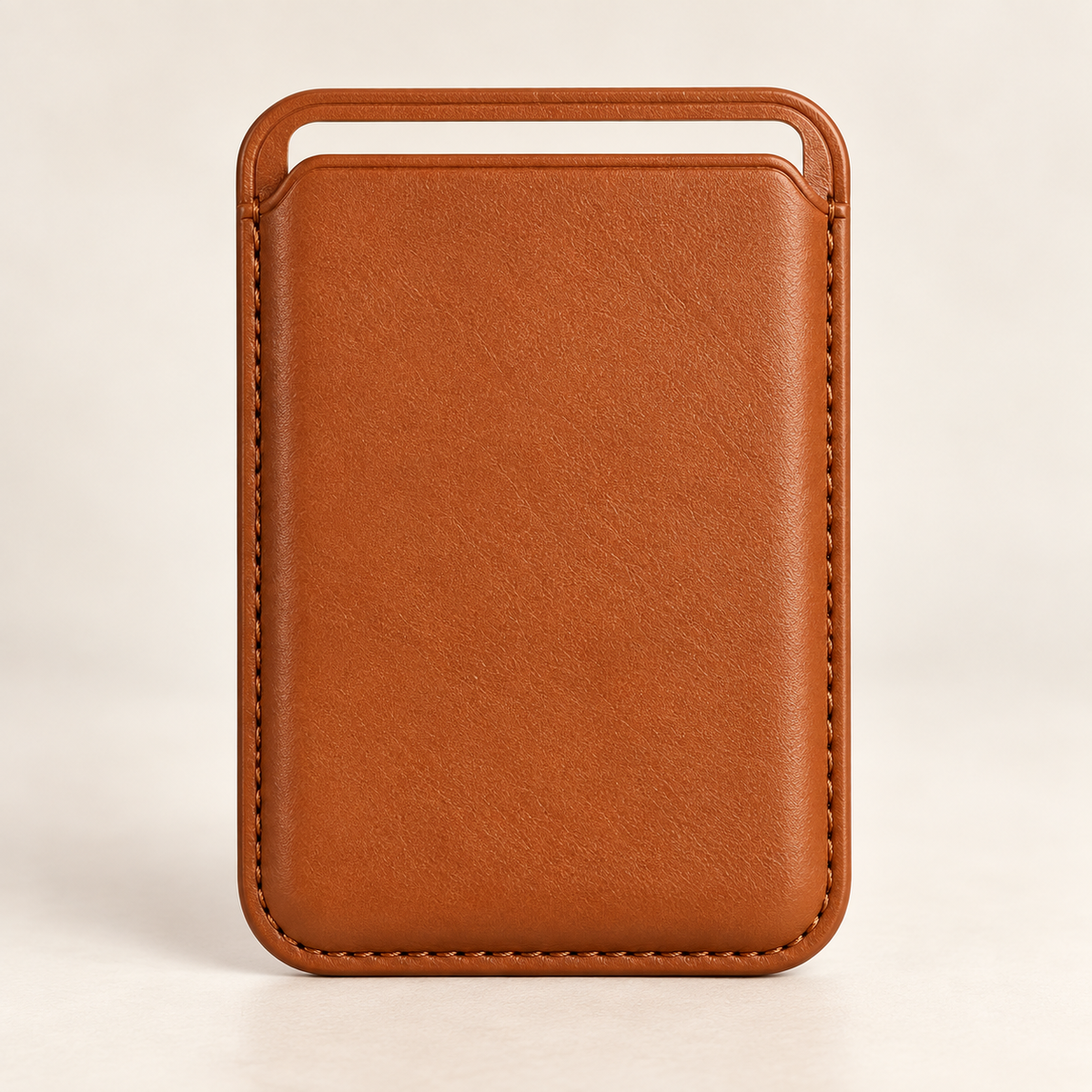 Magnetic Card Wallet for iPhone — Tan Brown
