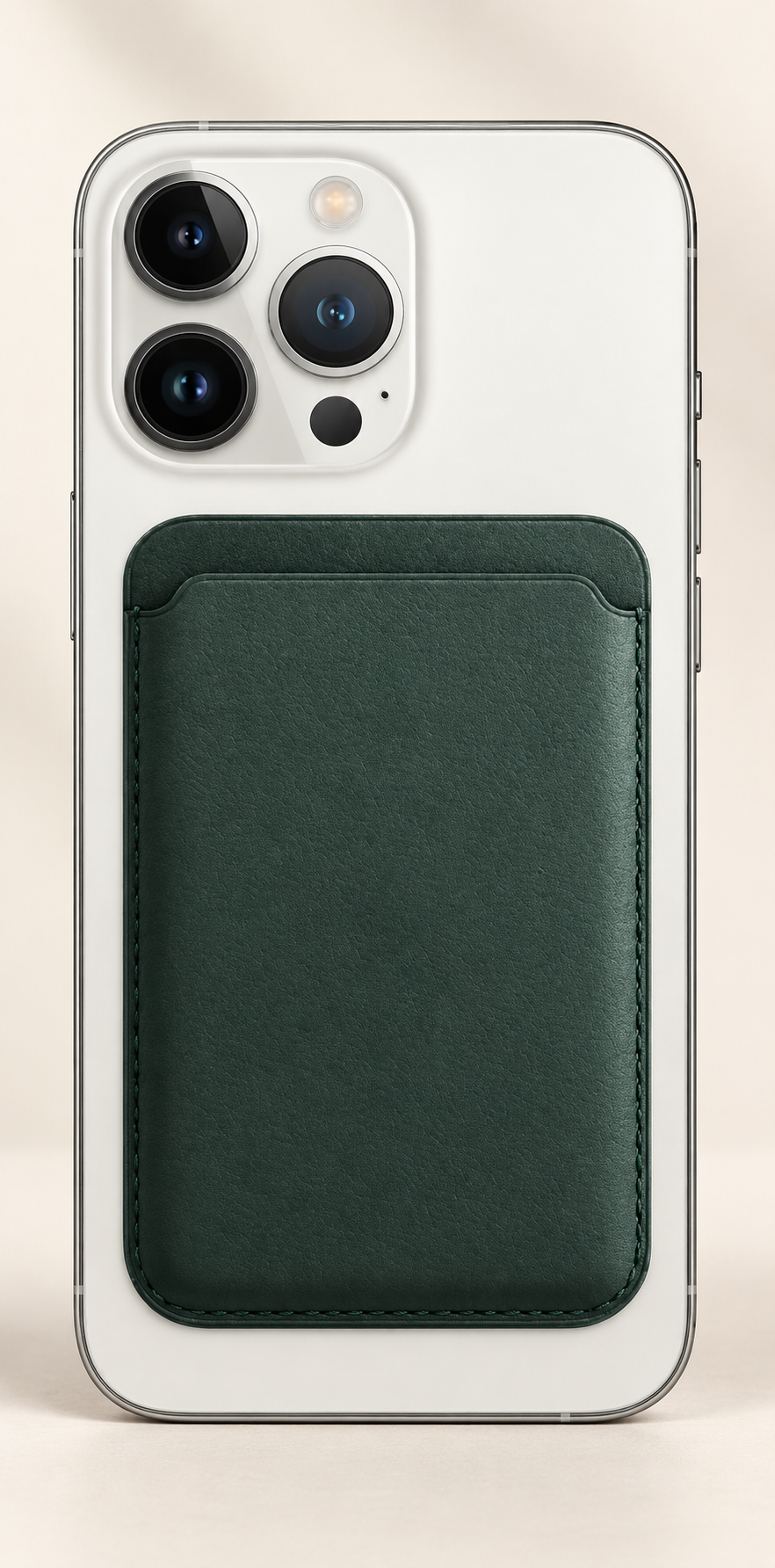 Magnetic Card Wallet for iPhone — Forest Green