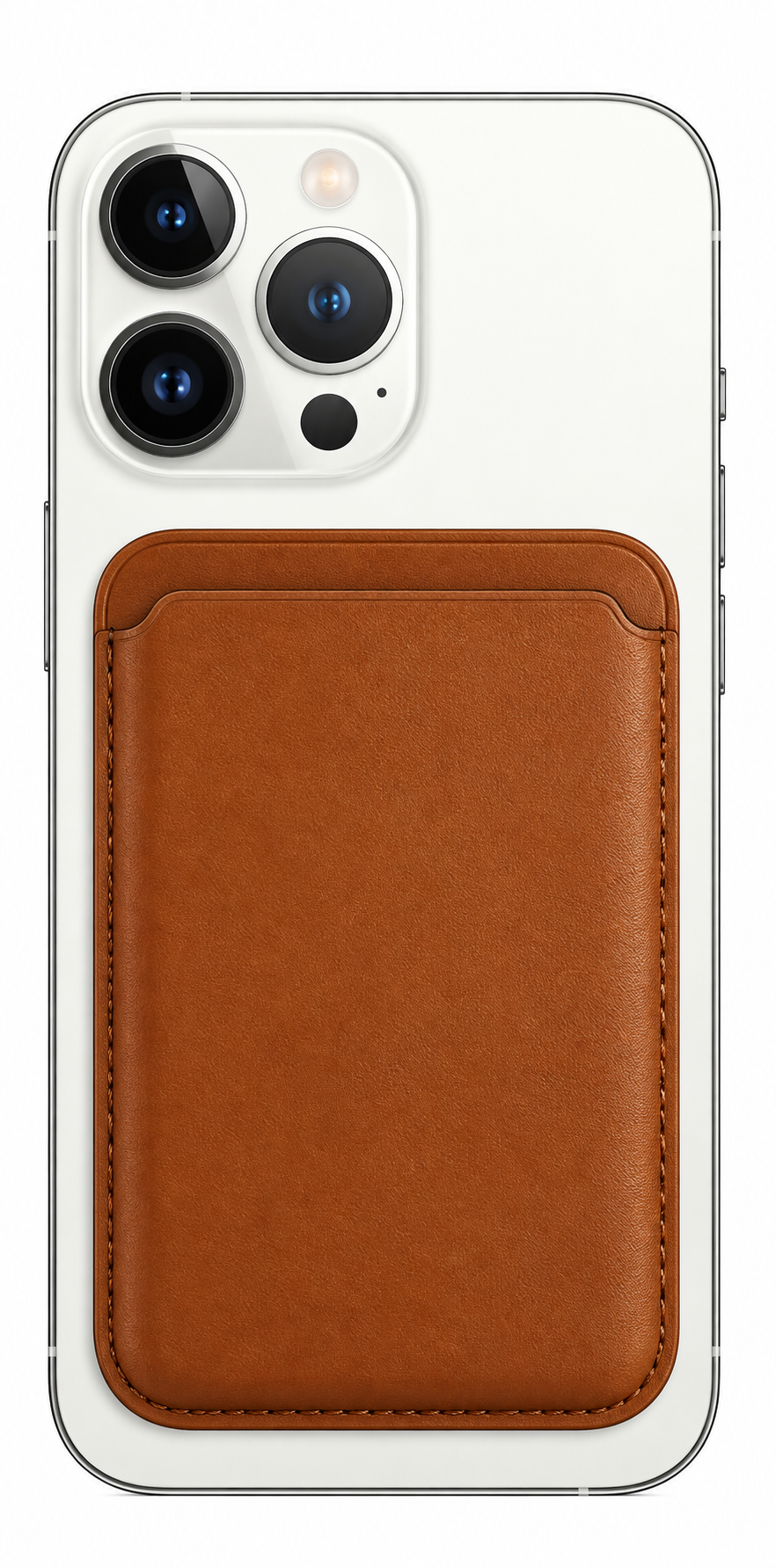 Magnetic Card Wallet for iPhone — Tan Brown