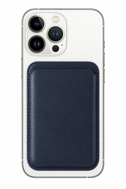 Magnetic Card Wallet for iPhone — Navy