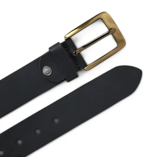 Handmade polo leather belt for men with yellow and grey geometric pattern – photo 2