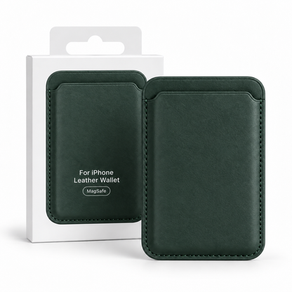 Magnetic Card Wallet for iPhone — Forest Green