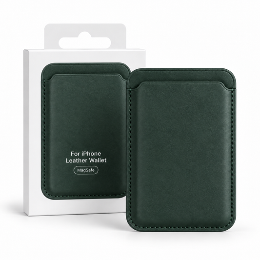 Magnetic Card Wallet for iPhone — Forest Green